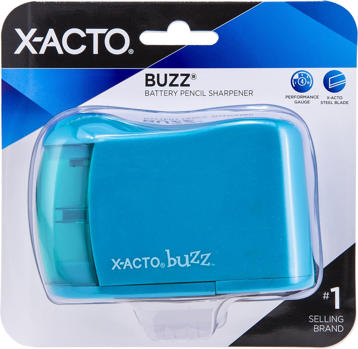 X-ACTO Buzz Battery Pencil Sharpener, Assorted Colors, 1 Count (16758)