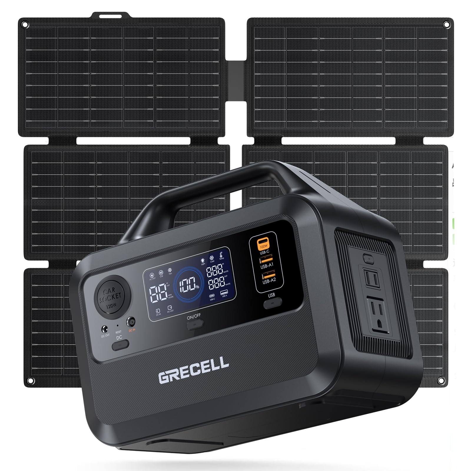 Amazon.com: GRECELL 230Wh Solar Generator with 40W Solar Panel