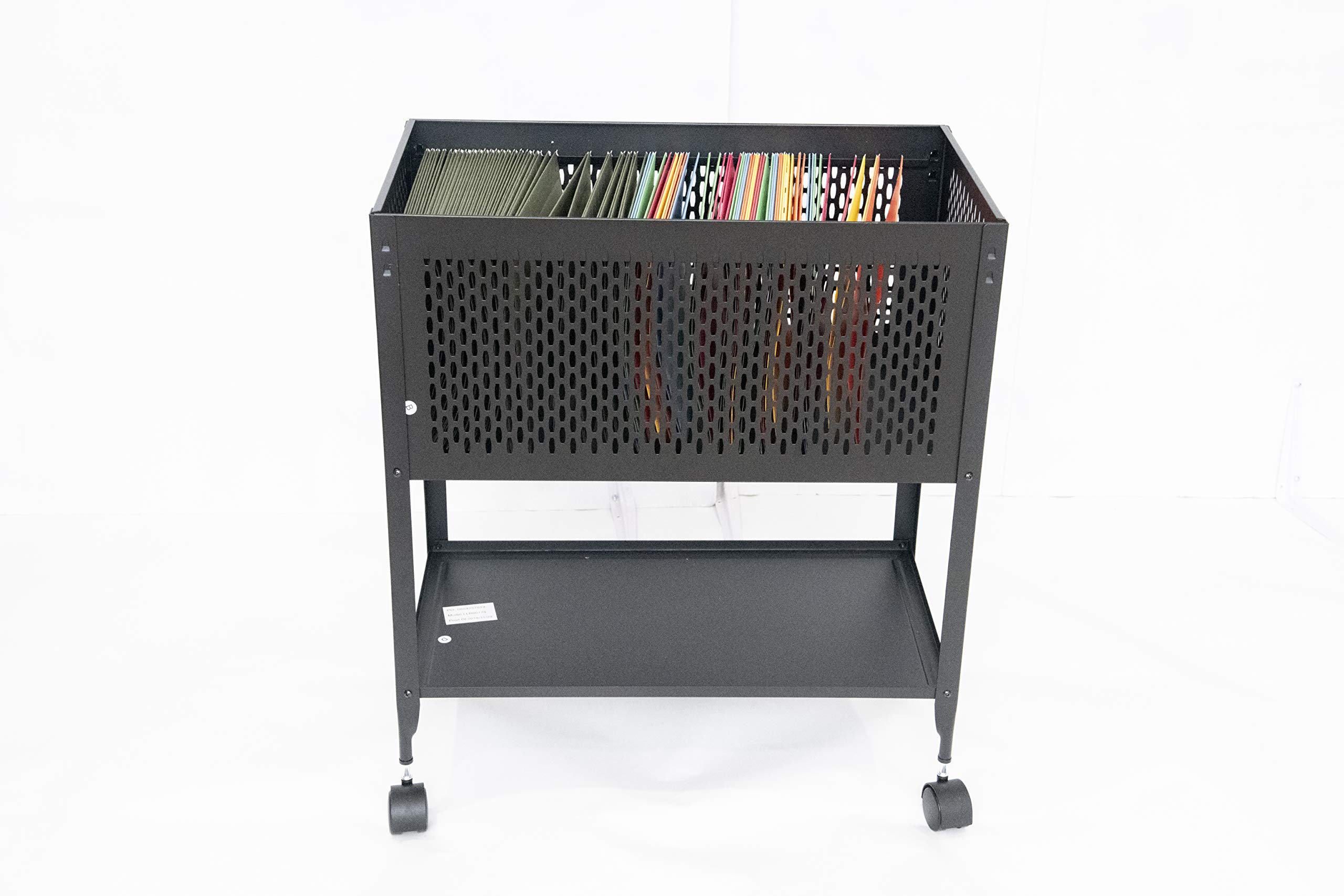 Buy Hanging File Folder Cart on Wheels Filing Rolling Storage Organizer
