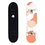 Retrospec Alameda Skateboard Complete | Canadian Maple Wood Deck w/ 5.5 Inch Aluminum Alloy Trucks for Commuting, Cruising, Carving & Downhill Riding