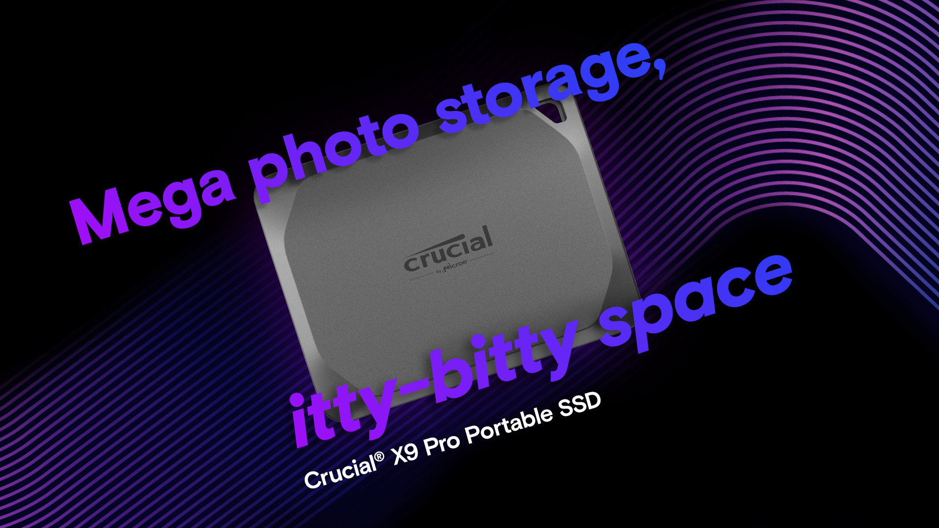 Crucial X9 Pro 4TB Portable External SSD - Up to 1050MB/s Read