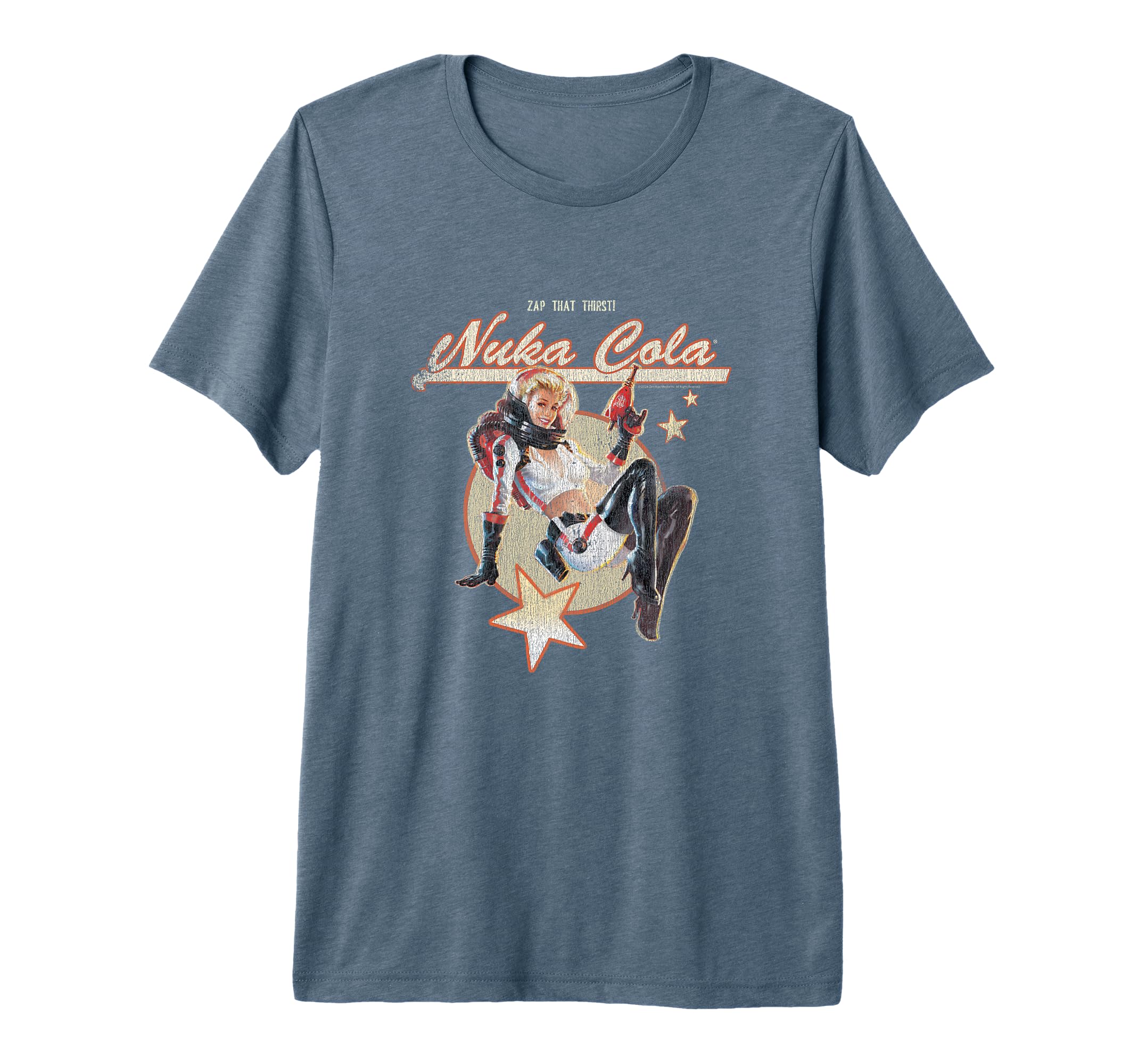 Fallout Video Game Retro Nuka Cola Ad Premium Tri-Blend T-Shirt