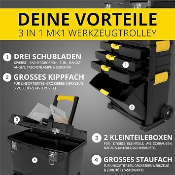 Tool Trolley MK1 Module Tool Box with Wheels