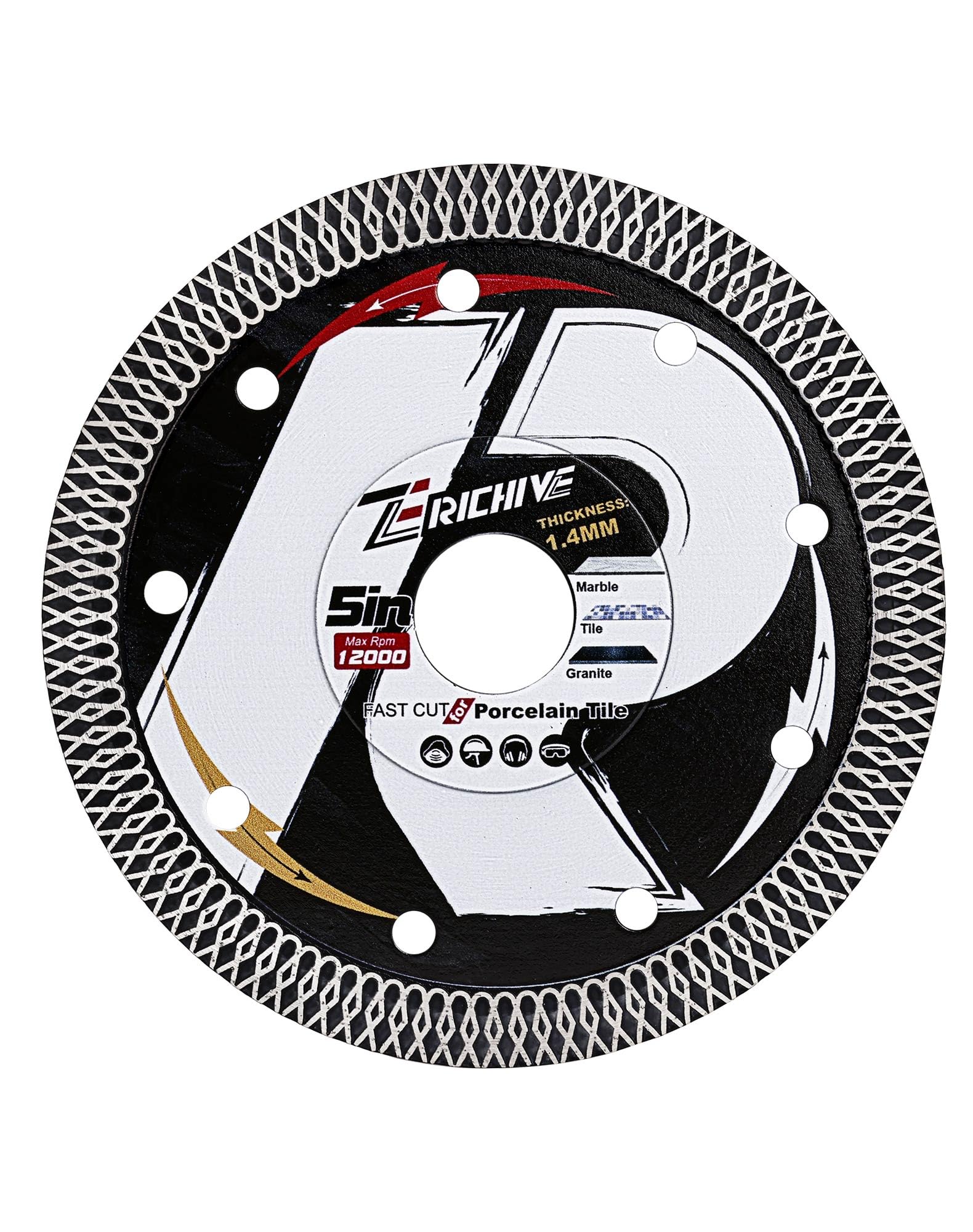 125mm Super Thin Diamond Cutting Disc, Tile Diamond Blade for Angle Grinder,Diamond Cutting Wheels for Stone,Concrete,Marble
