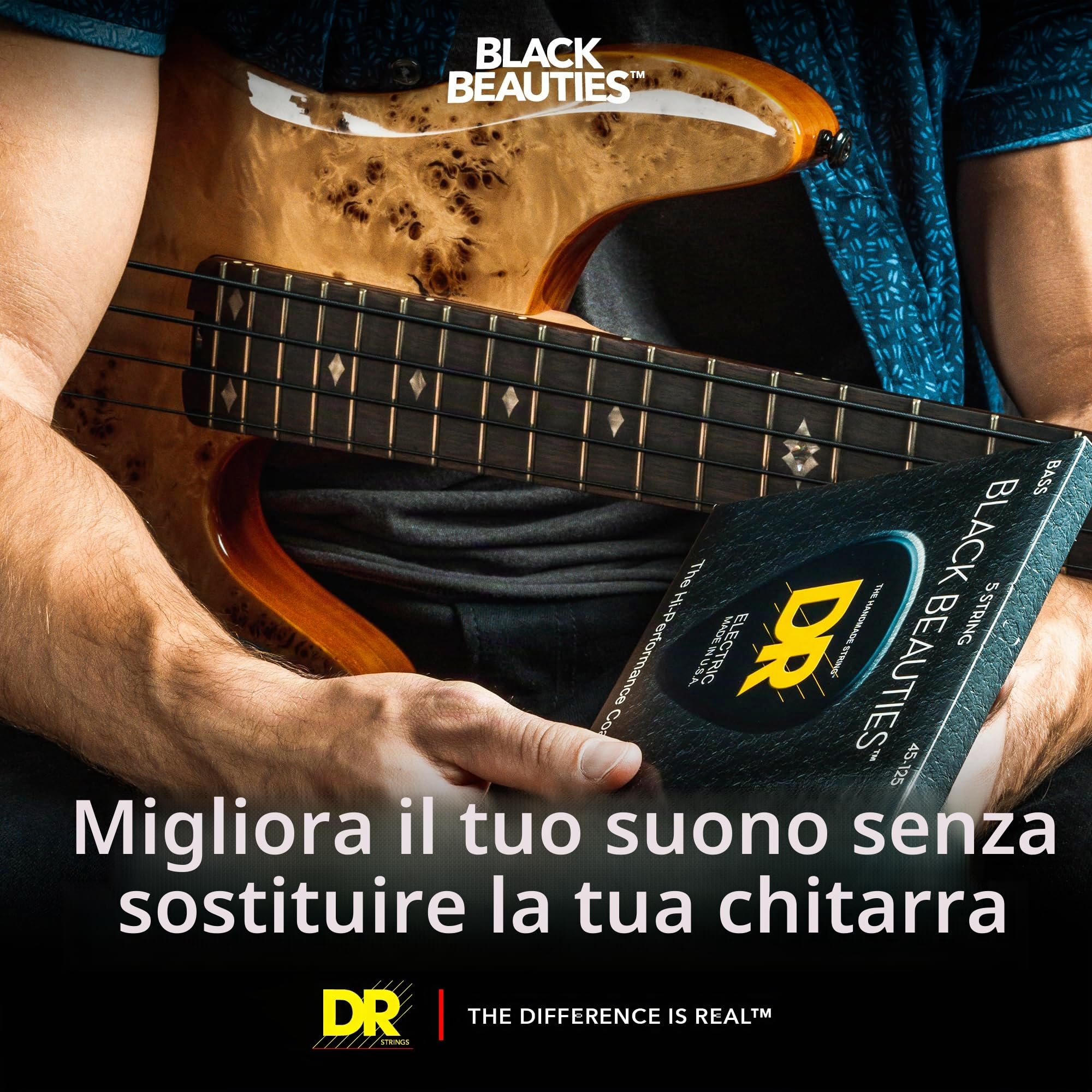 DR Black Beauties Basso 5 Corde 45-130