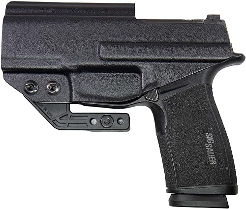 Miniatura 2 de FDO Industries IWB - Funda Kydex compatible con Sig P365 X-Macro, discreta Carry Concepts de 1.5 pulgadas, clip de engranaje monobloque de metal,