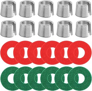 10PCS Battery Post Terminal Shims, Auto Terminal Shim Caps with 12 Piece Washers for Top Post Battery Post Ends Repair, Universal for Vehicles, Boat, SUV, Truck, RV