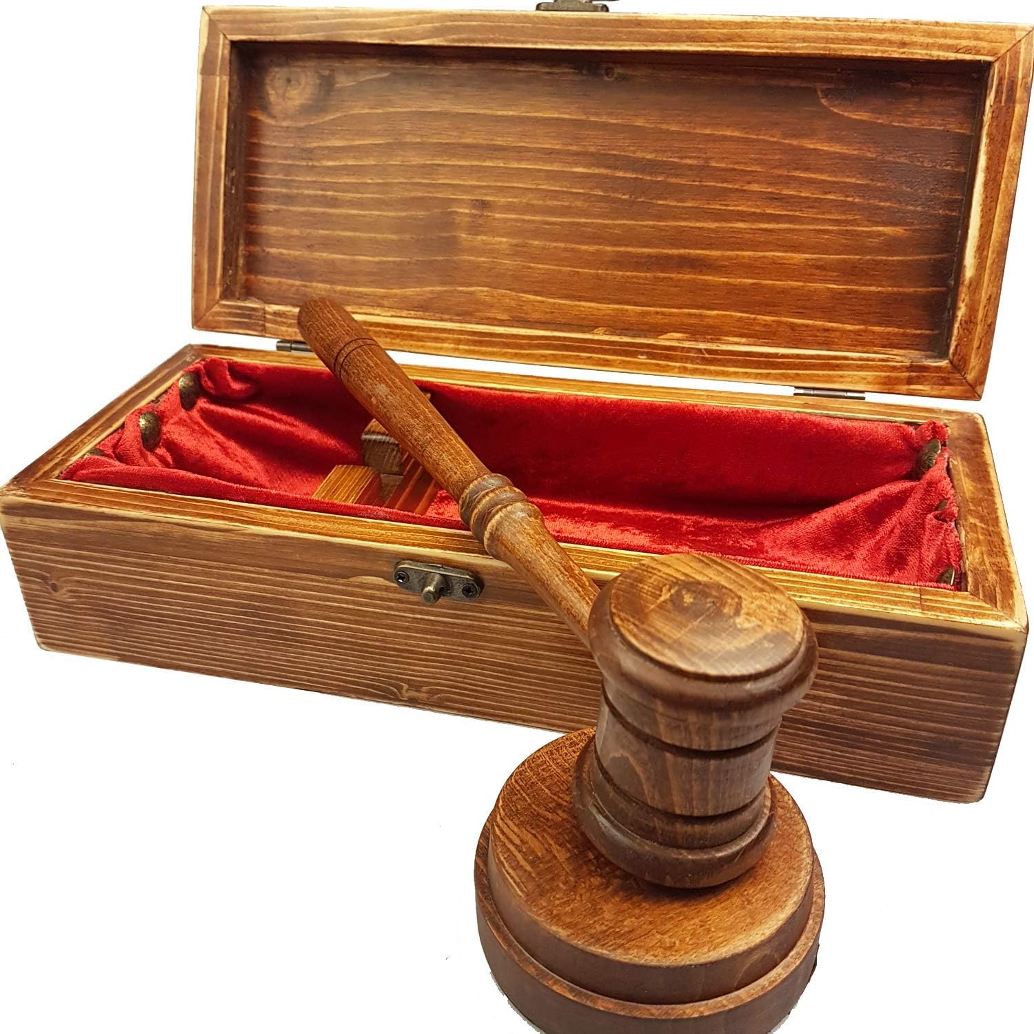 moonwood Gavel and Block Set Boxed Rustic Old View 12