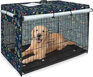 Bienbee Dog Crate Cover, 36 inches Windproof Crate Covers for Dog Cages Breathable Dog