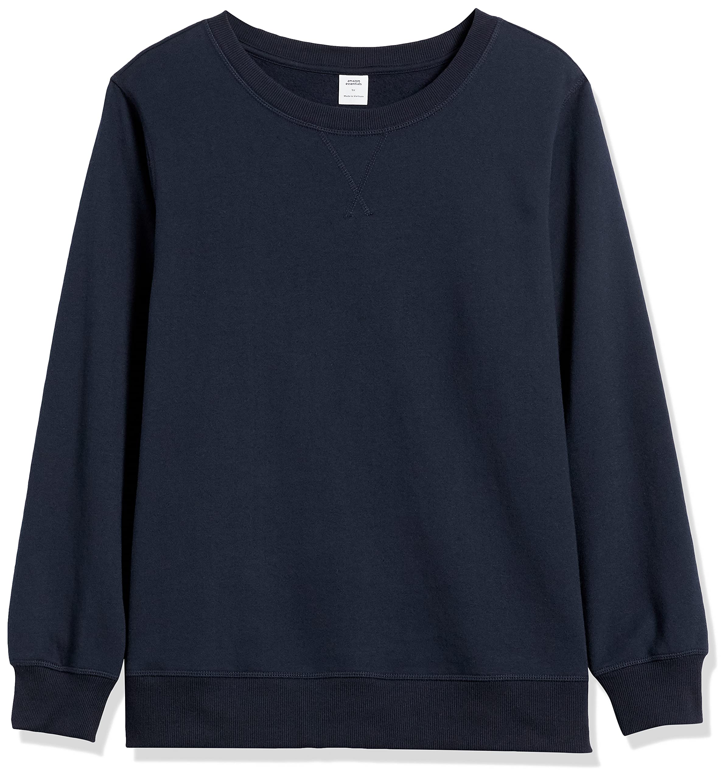 Amazon Essentials Felpa Girocollo in Pile di French Terry (Taglie Forti Disponibili) Donna