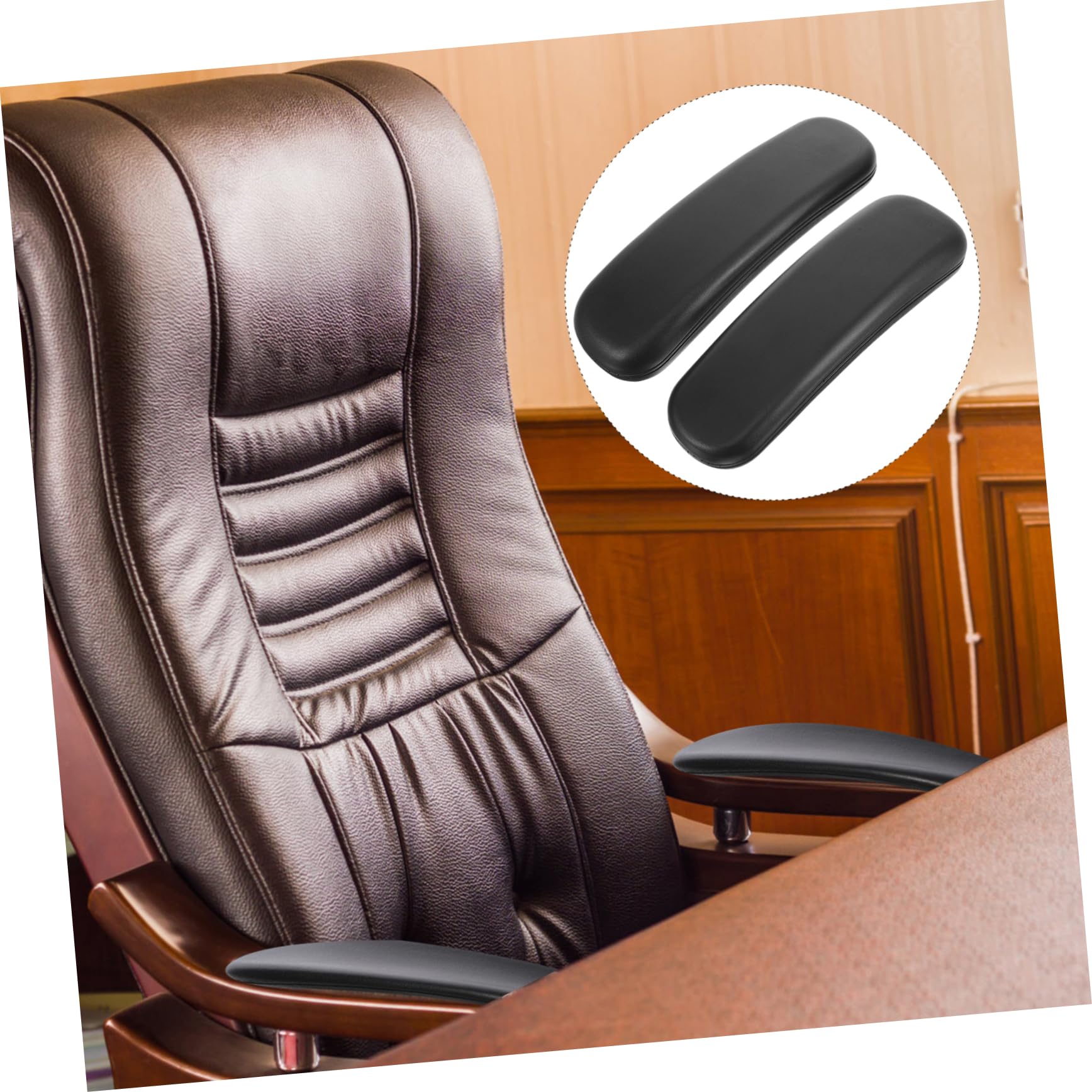MERRYHAPY Universal Office Chair Armrests Ergonomic Plastic Arm Pads - View #2
