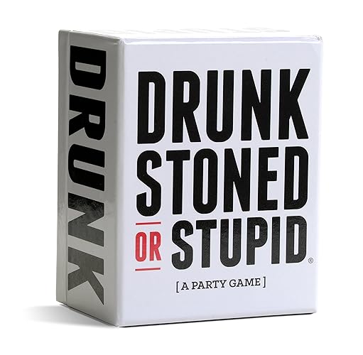 Drunk Stoned or Stupid | A Party Game to Call Out Your Friends | 250 Fun Party Prompts Cards for Adults Game Nights, Gatherings, Conversation Starter, Friendsgiving & Holiday Parties | Ages 17 Up - Core Party Game