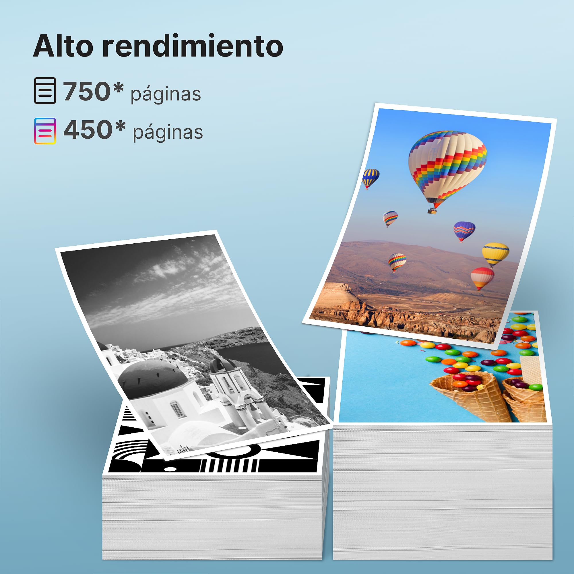 305XL Compatible con Tinta HP 305 XL Negro y Color para HP DeskJet 2820e 2821e 2822e 2720 2721 2722 2723 2710 4220e 4222e 4120e 4122e 2320 Envy 6020 6022e 6030e 6430e 6432e (Negro y Color)
