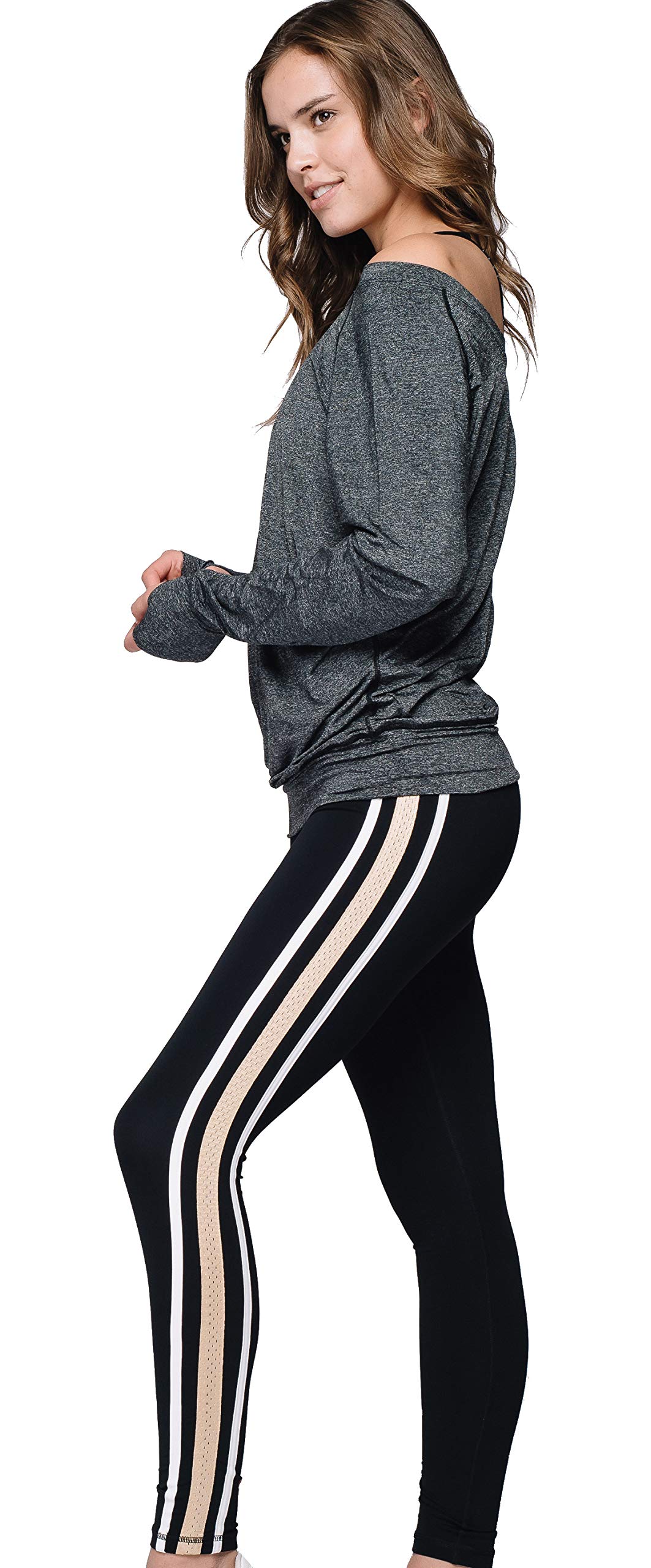 KADYLUXE Womens Opulent Athletic Long Sleeve Saturday Pullover