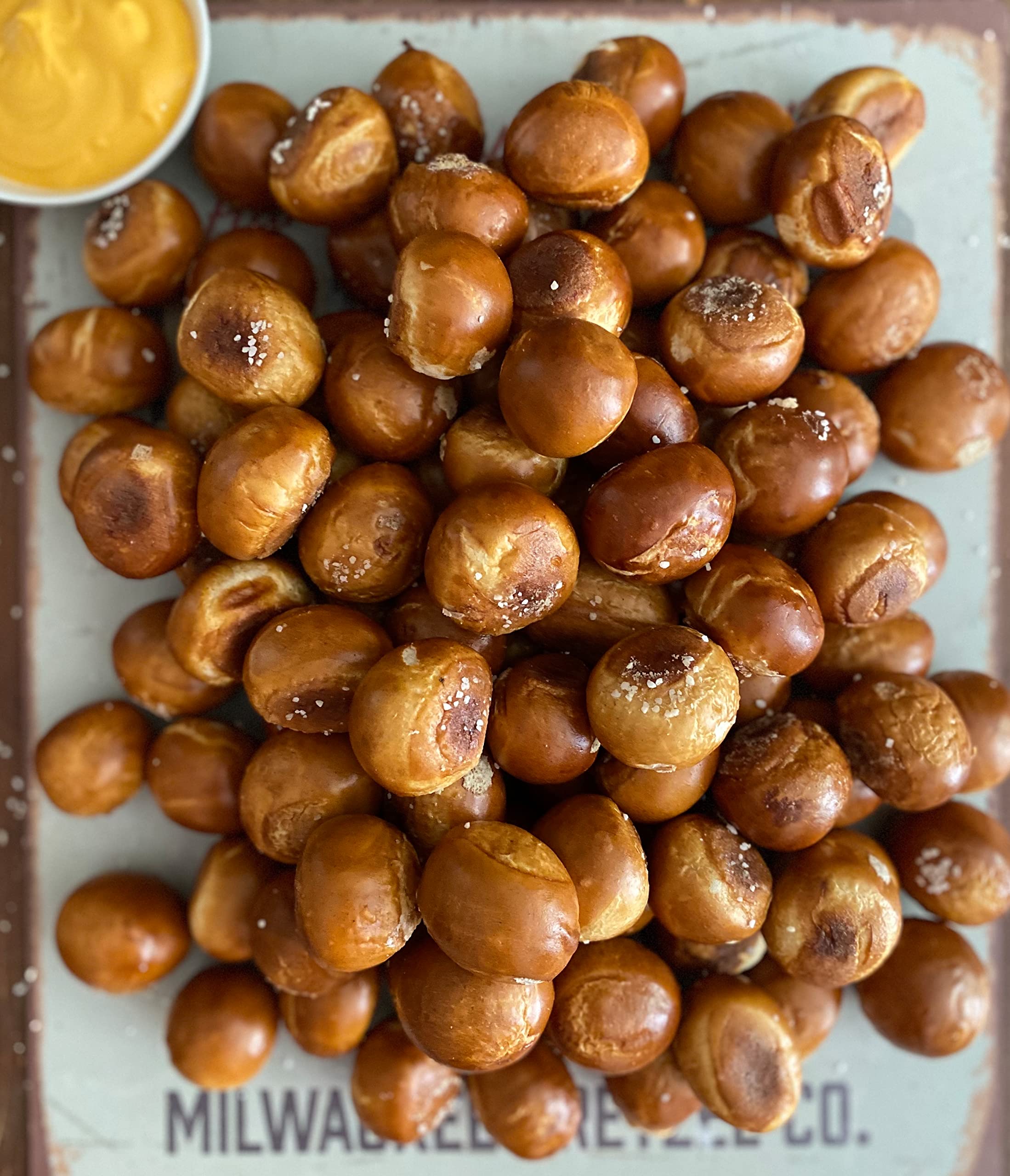 Milwaukee Pretzel Company Authentic Bavarian Style Gourmet Soft Pretzel, Fresh Baked and Shipped: Pretzel Bites, Pack of 100