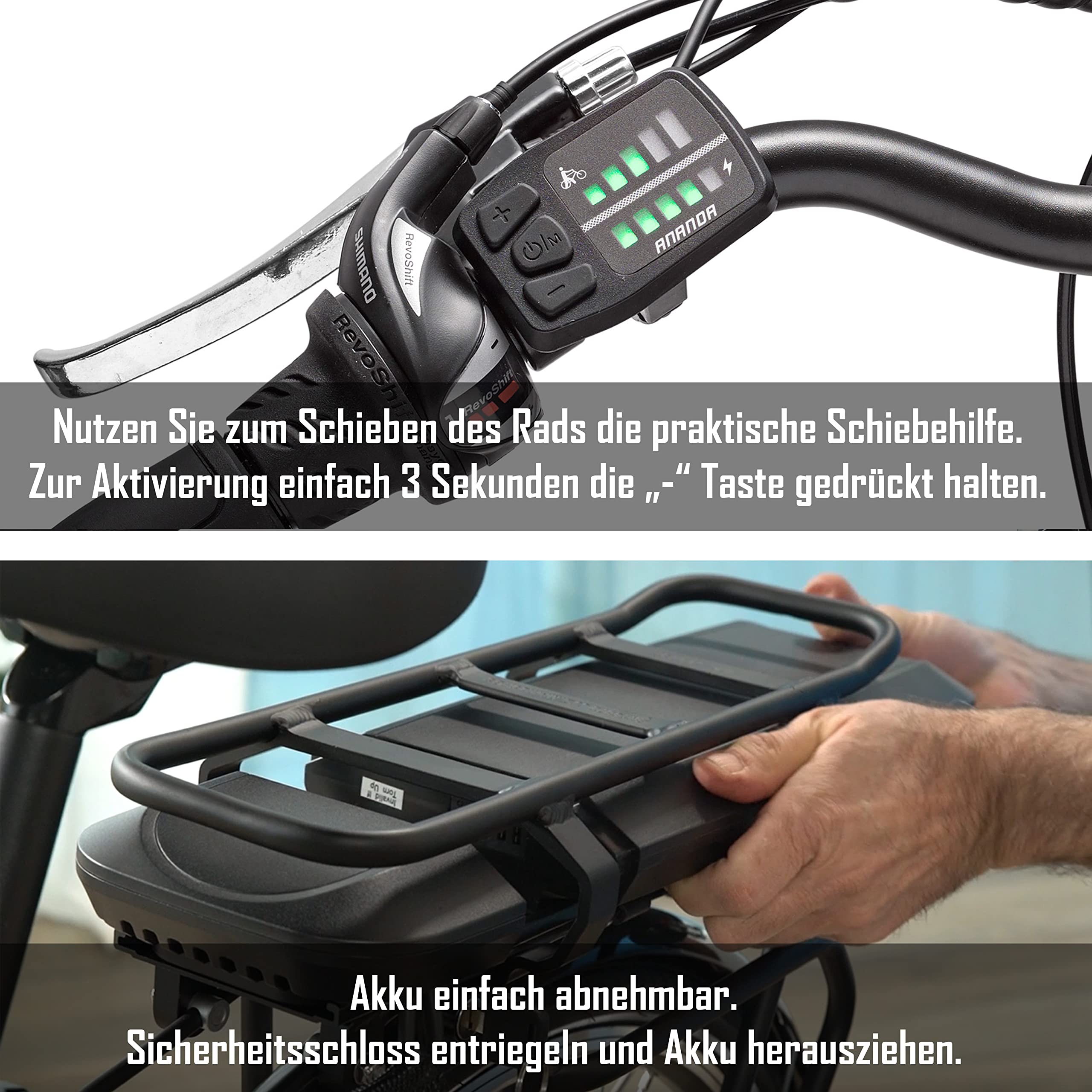 TELEFUNKEN E-Bike Herren Elektrofahrrad Alu 28 Zoll mit 21-Gang Shimano Kettenschaltung, Pedelec Trekkingrad mit Fahrradschloss und Hinterrad-Motor 250W 10,4Ah, 36V Akku, XT481 Expedition