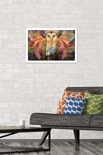 Vista 31 de Trends International Jumbie - Owl Wall Poster, 34L x 22.4W, Mahogany Framed Version