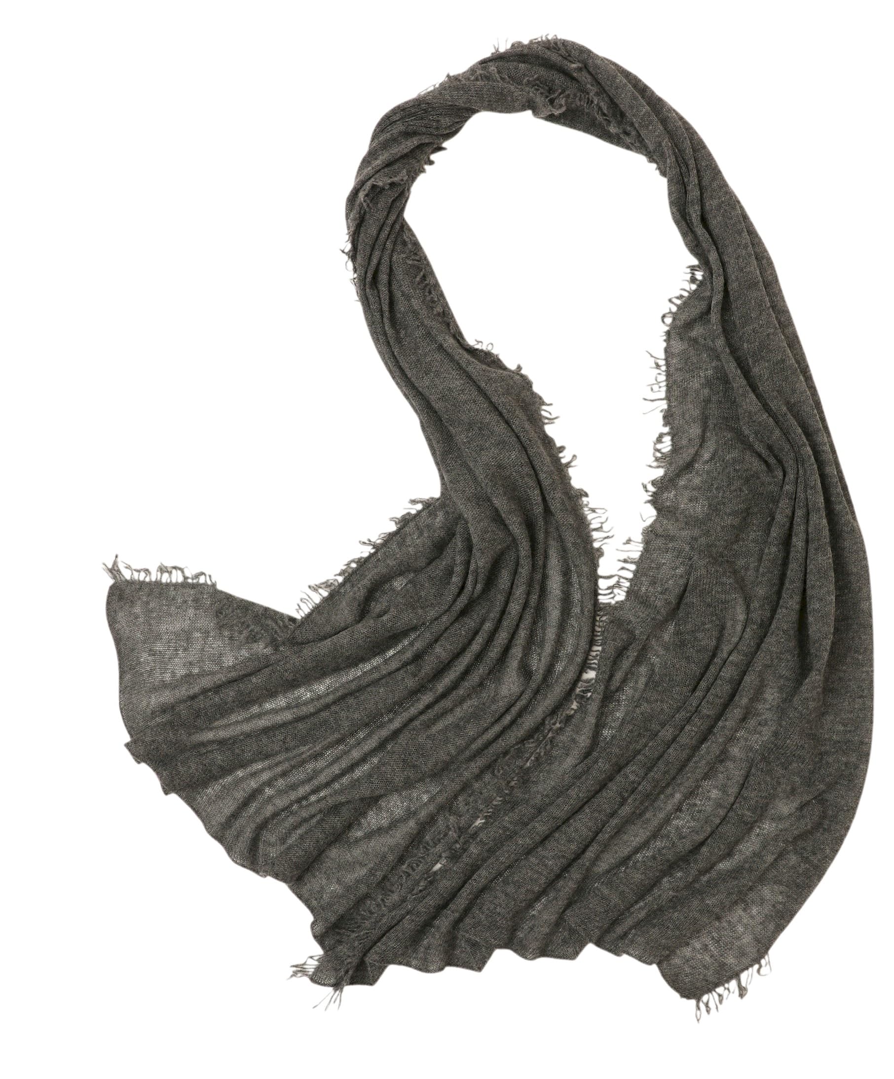 Sciarpa in Cashmere Morbida come una Nuvola – Leggera Soffice con Frange Forma a Diamante – Scialle in Cashmere per Donna Inverno Primavera