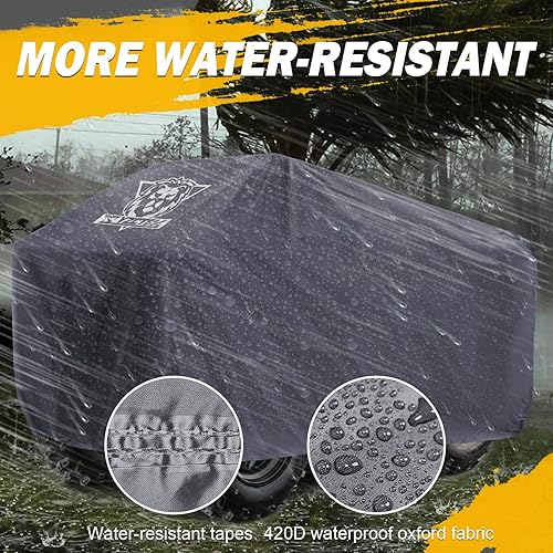 Miniatura 3 de XYZCTEM Cubierta de ATV de alta calidad, protección de tela Oxford contra el agua, los rayos UV, el viento. Cubierta cuádruple para Can-am, Suzuki,