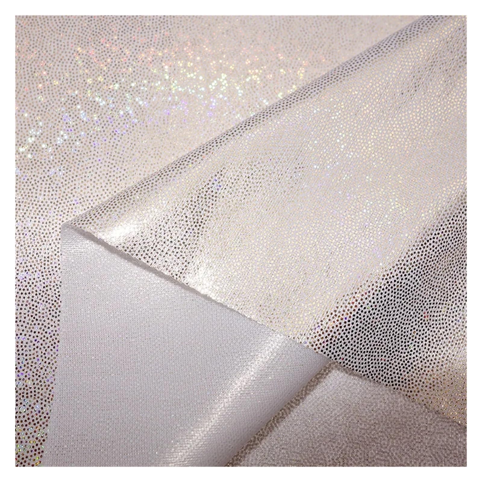 Tissu pailleté d'exception reflets multicolores polyester 150cm - 8