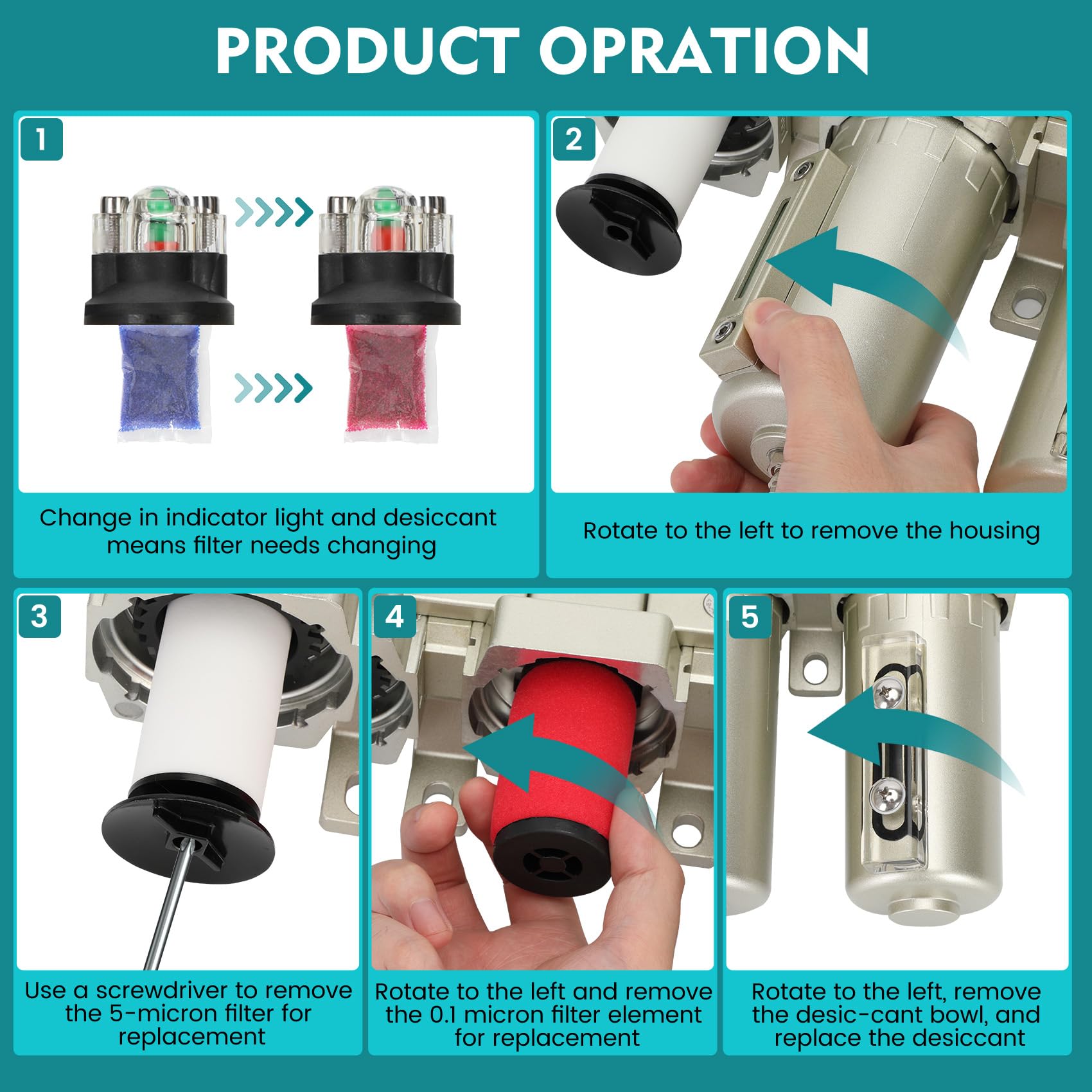 4 Stage Air Dryer - Compressor Water Separator -5 4 Stage Air Dryer - Compressor Water Separator -5