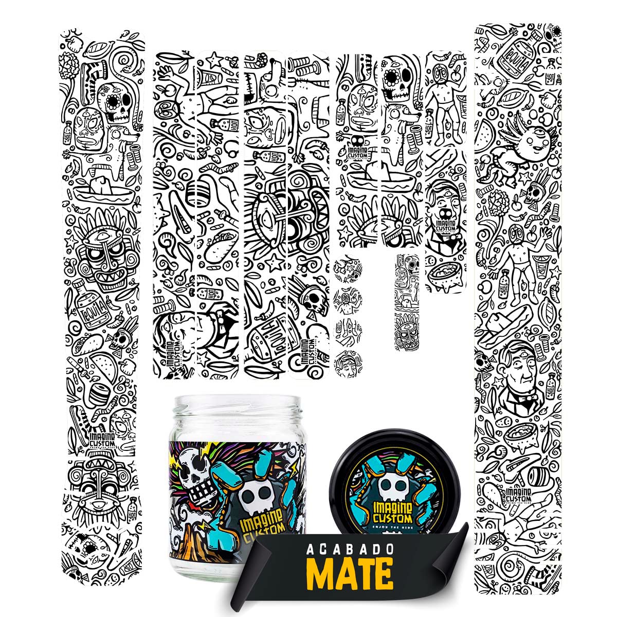 Imagine Custom MTB Universal Thick Bike Frame Protector D8