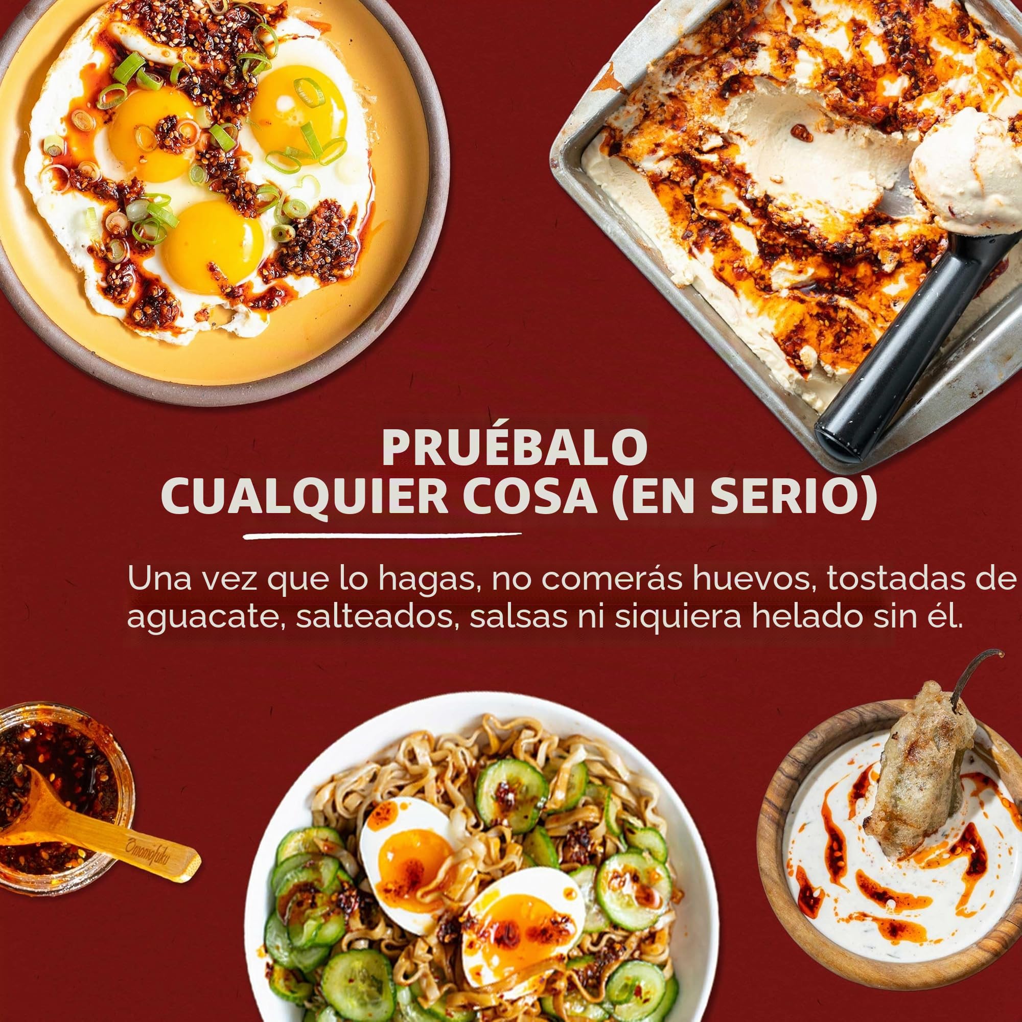 Momofuku Chile crujiente extra picante David Chang 5.3 onzas aceite ajo chalotas salsa cobertura