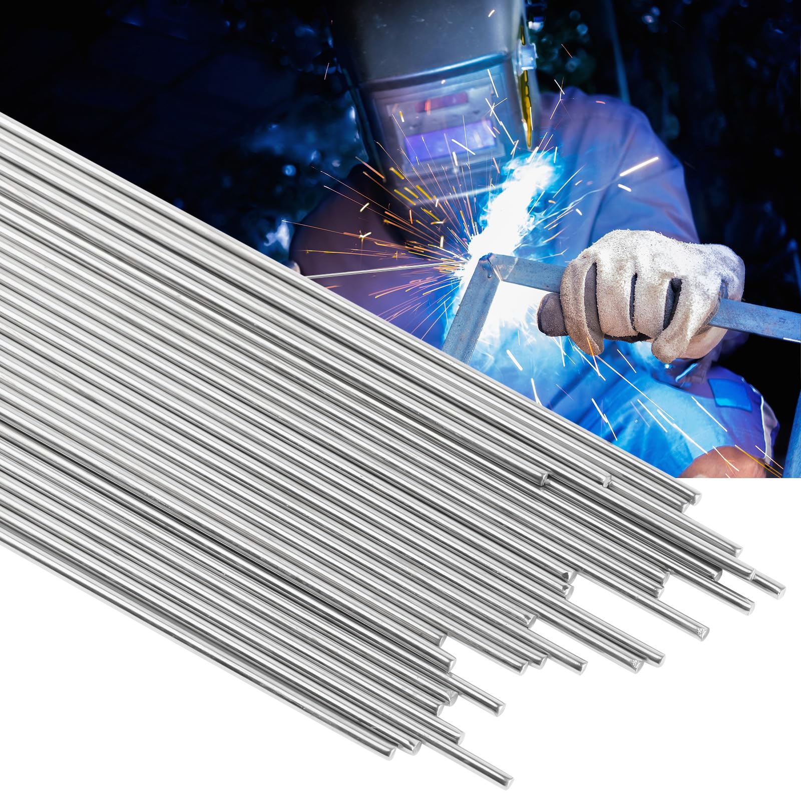 Verdanzia ER308L stainless TIG filler rods 30-piece 1/16 inch pack