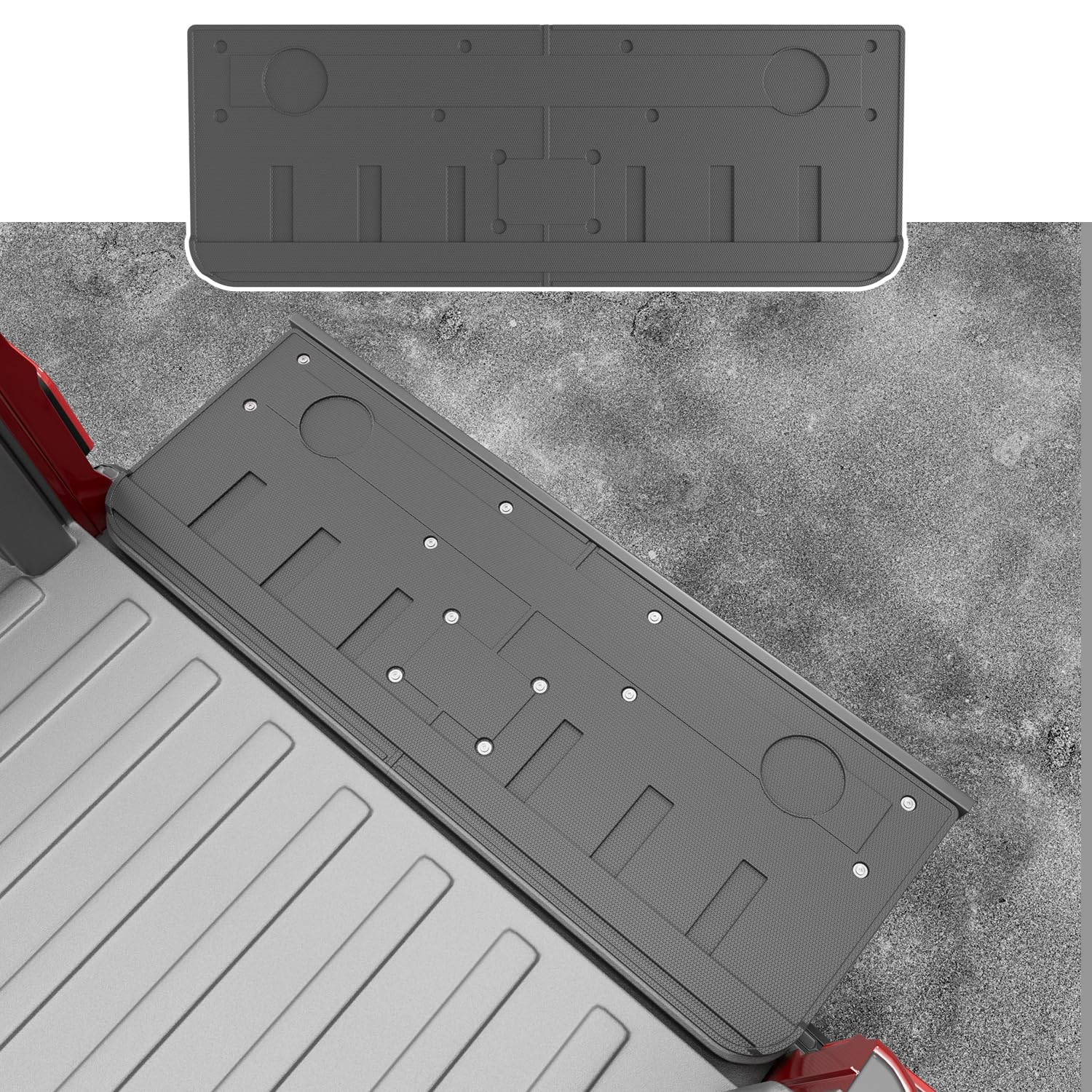 Tailgate Mat Compatible with 2020-2024 Jeep Gladiator JT Bed Mat Tailgate Liner Replacement for 2020-2024 Jeep Gladiator Accessories(Tailgate Mat)(Similar no same)