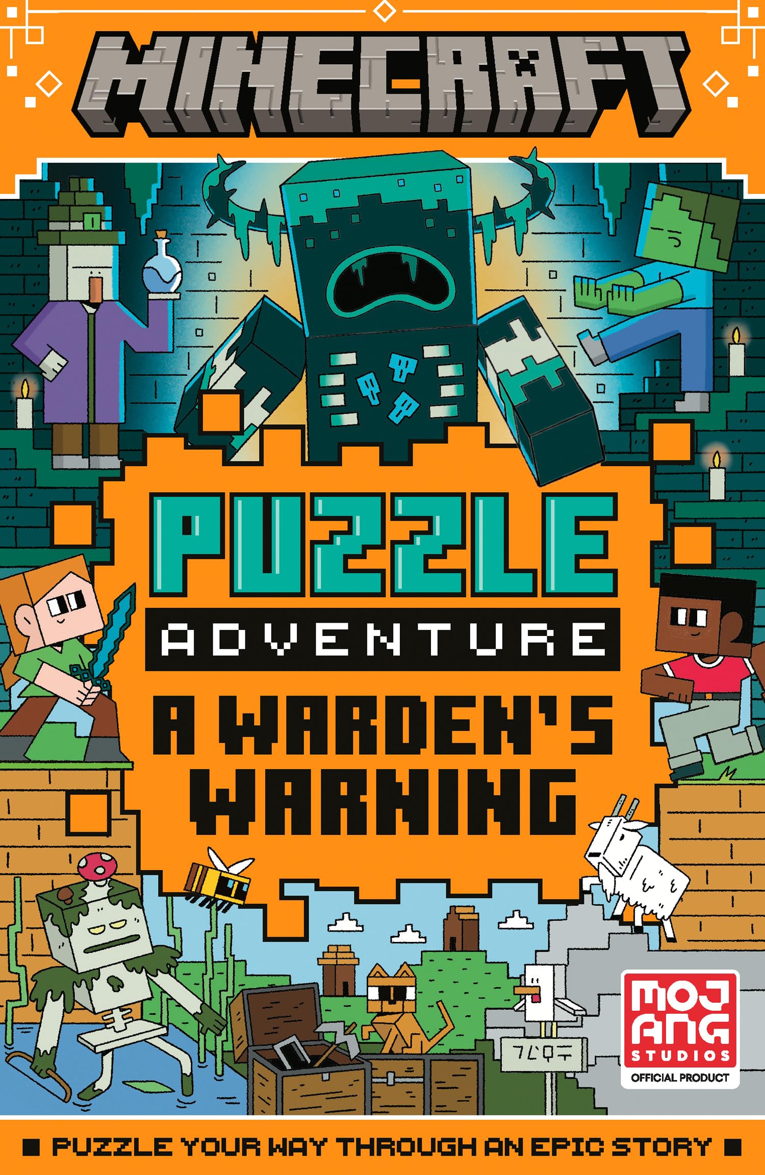 Minecraft Puzzle Adventure: A Warden's Warning: An official illustrated Minecraft children’s puzzle book – perfect for kids into video games aged 7, 8, 9 and 10 – new for 2026!