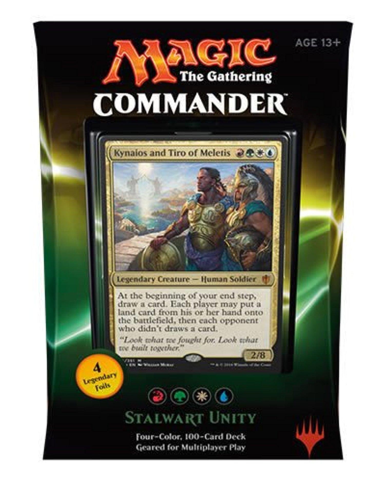 Amazon.com: MtG Commander 2016 Stalwart Unity Deck : Toys & Games