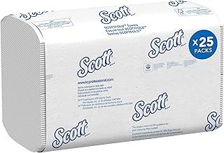 Scott Professional Pro Scottfold Universal Multifold Paper Towels, Bulk (01960), Absorbency Pockets, White 7.8"x12.4" Towel (175 Sheets/Pack, 25 Packs/Case, 4,375 Sheet Total)