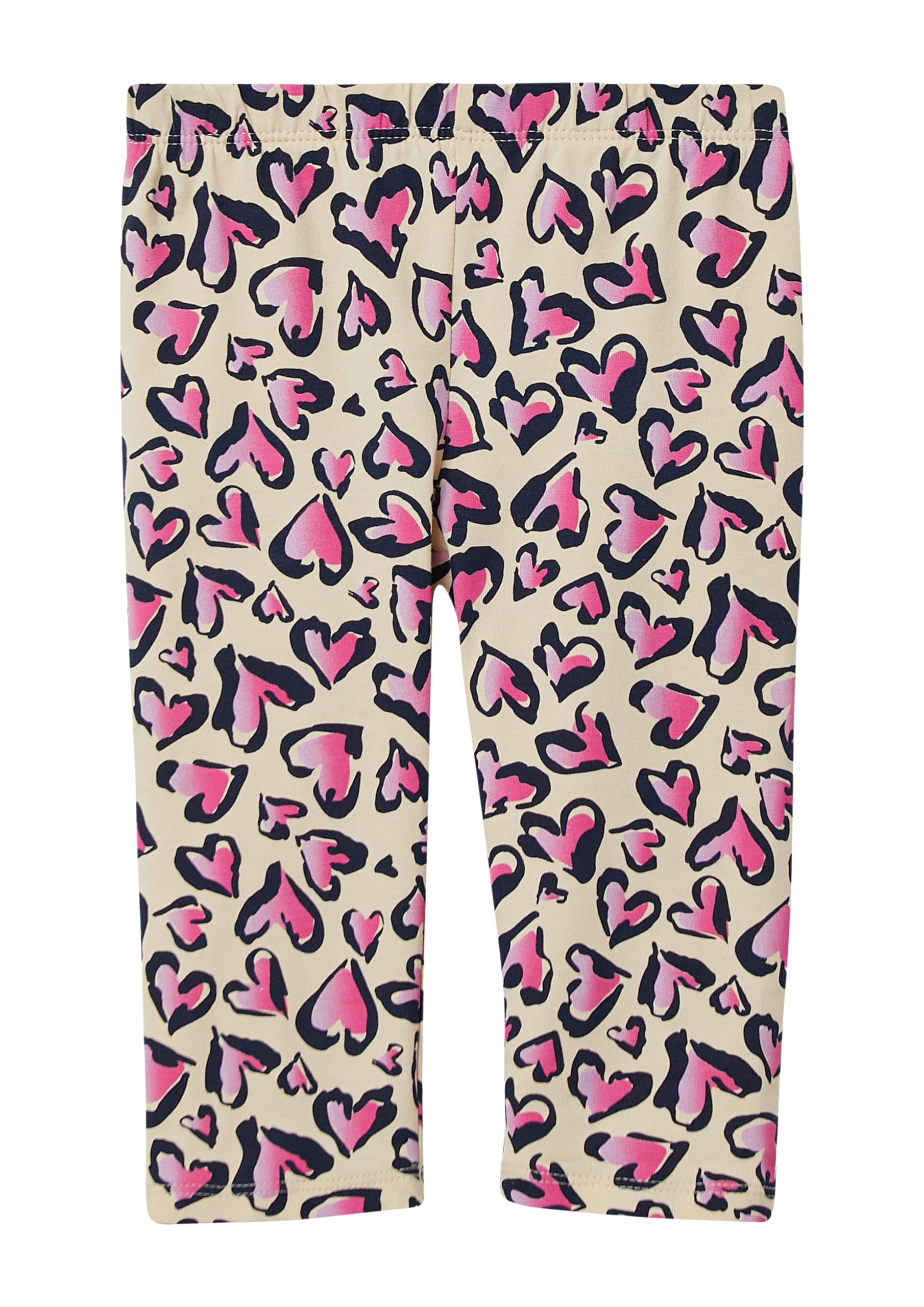 s.Oliver All-Over Print Capri Leggings, Light Yellow, 104