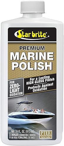 STAR BRITE Esmalte marino de alta calidad, máxima protección UV y acabado de alto brillo, los inhibidores UV dejan de decolorar, tizar y oxidar