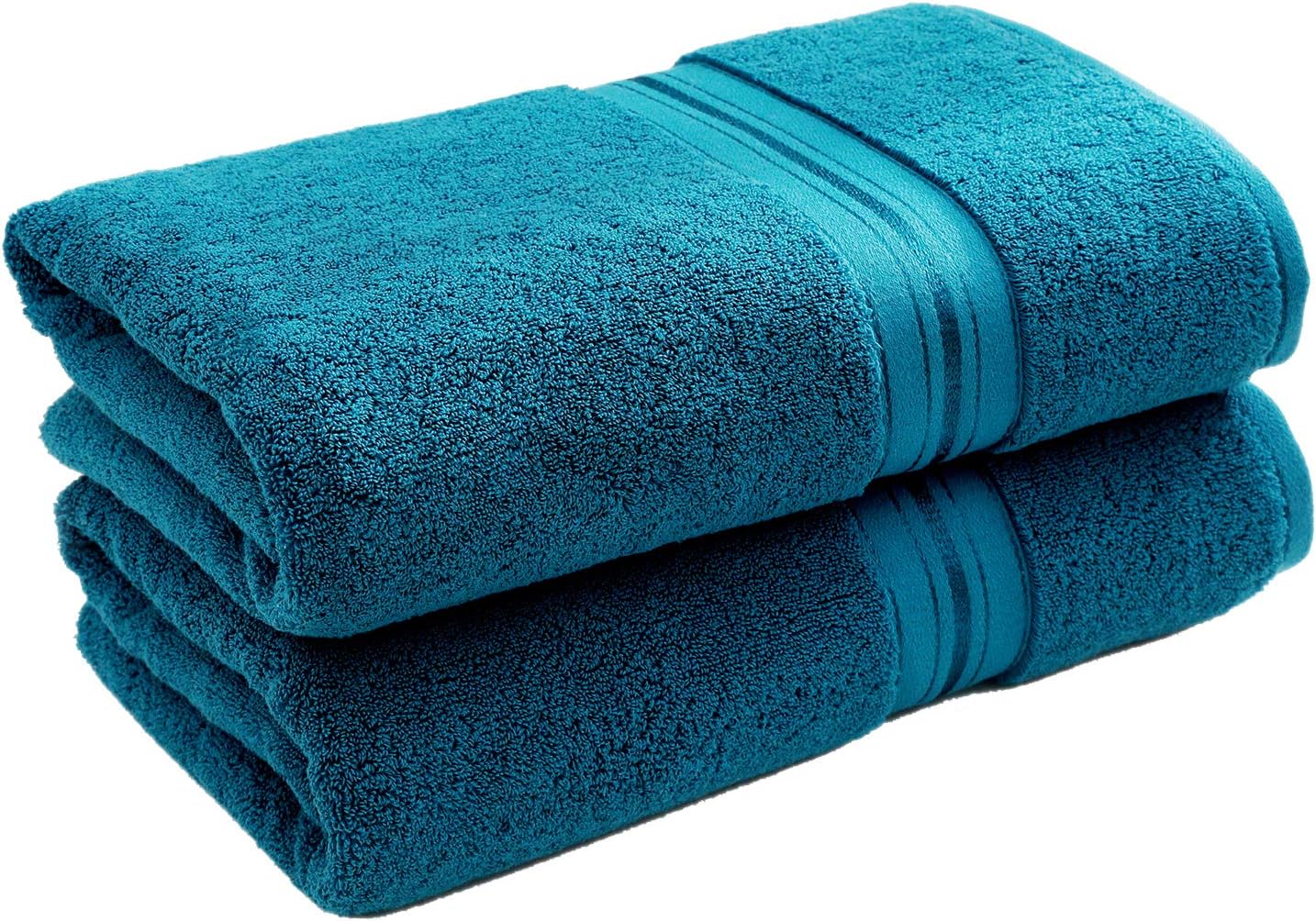 nobranded 900 GSM 100% Egyptian Cotton Towel,Oversized Bath Towels-Heavy Weight & Absorbent-top Luxury Bath Towels at a Seven-Star Hotel in Dubai,28x60 inches,2-Piece,(Blue)