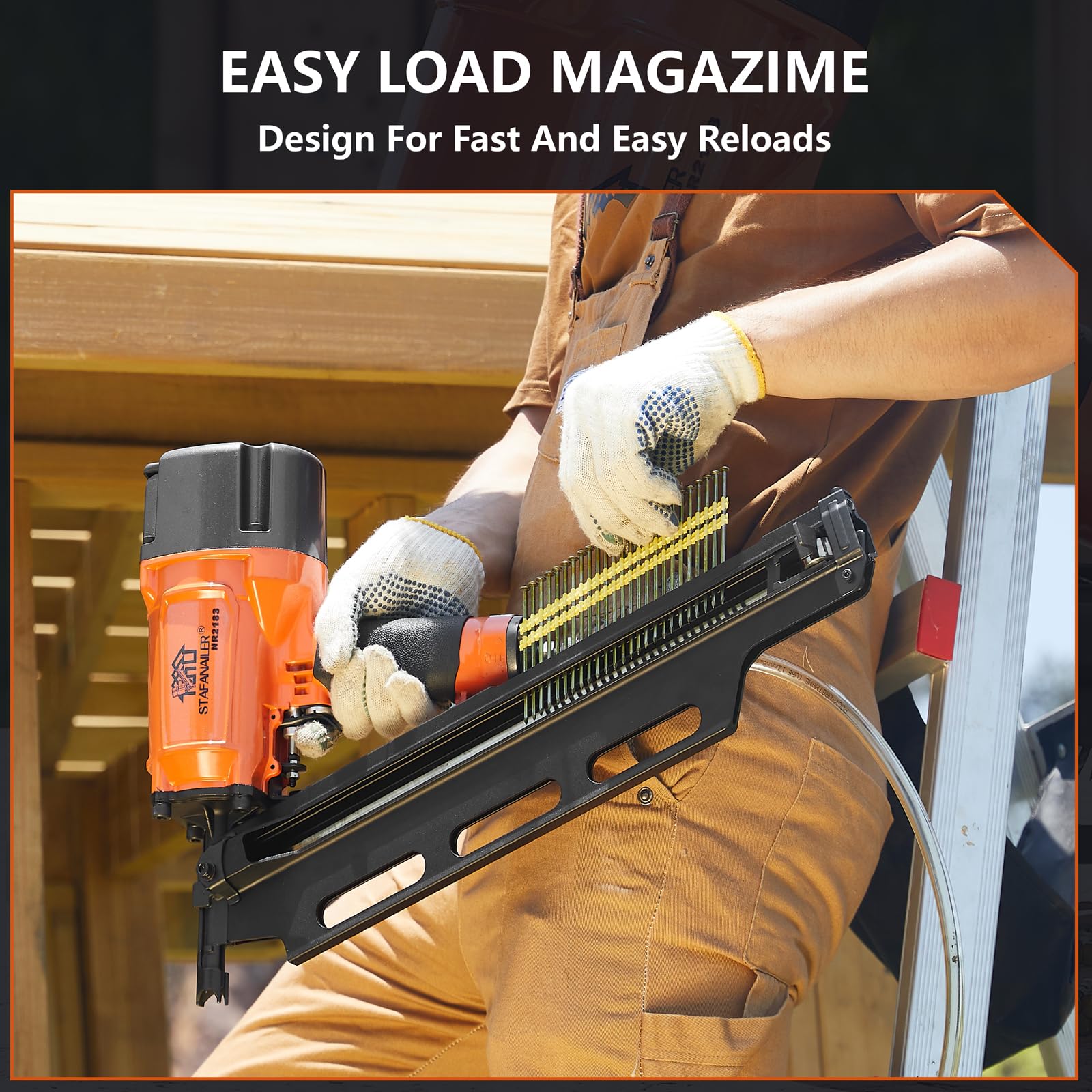 NR2183 Framing Nailer - Powerful & Low Recoil -5
