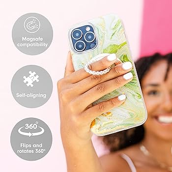 Sonix ◆ 磁気 リムーバブル スマホリング*ラインストーン Amazon | Sonix マグネット式電話リング MagSafe iPhone 13