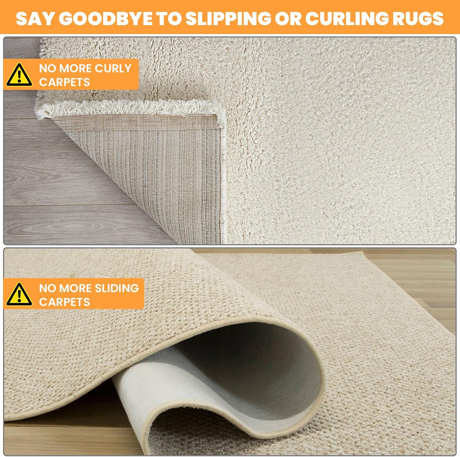 20PCS Carpet Tape Double Sided Heavy Duty Rug Tape for Hardwood Floors | Non-Slip, Adhesive Pads, Tile, Marble, Vinyl, Strong Hold, Area Rugs, 3.9x3.9 Inch