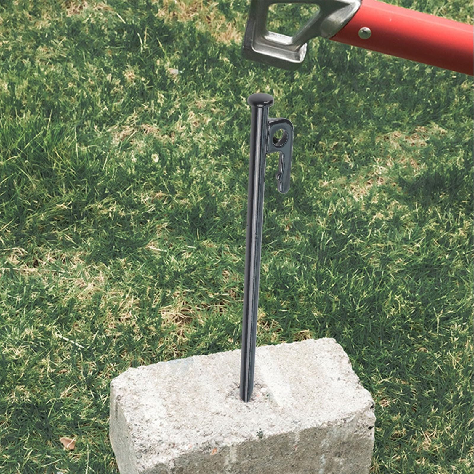 Estacas para tienda de campaña, 8 piezas de 30 cm, clavos de acero resistente para toldo al aire libre, para una fácil instalación, extracción y clavijas resistentes al viento