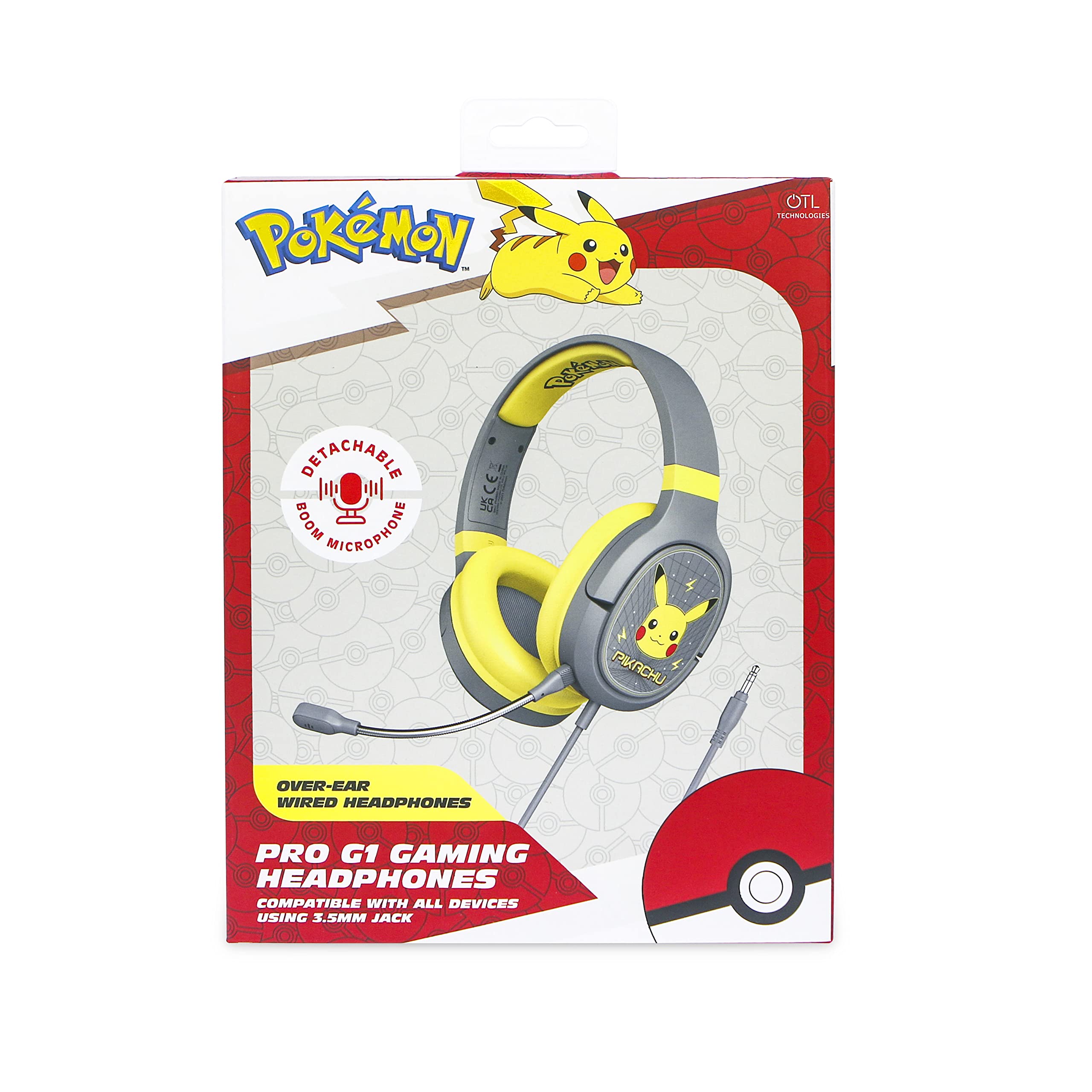 OTL Technologies Auriculares Gaming Pro G1 POKÉMON Pikachu