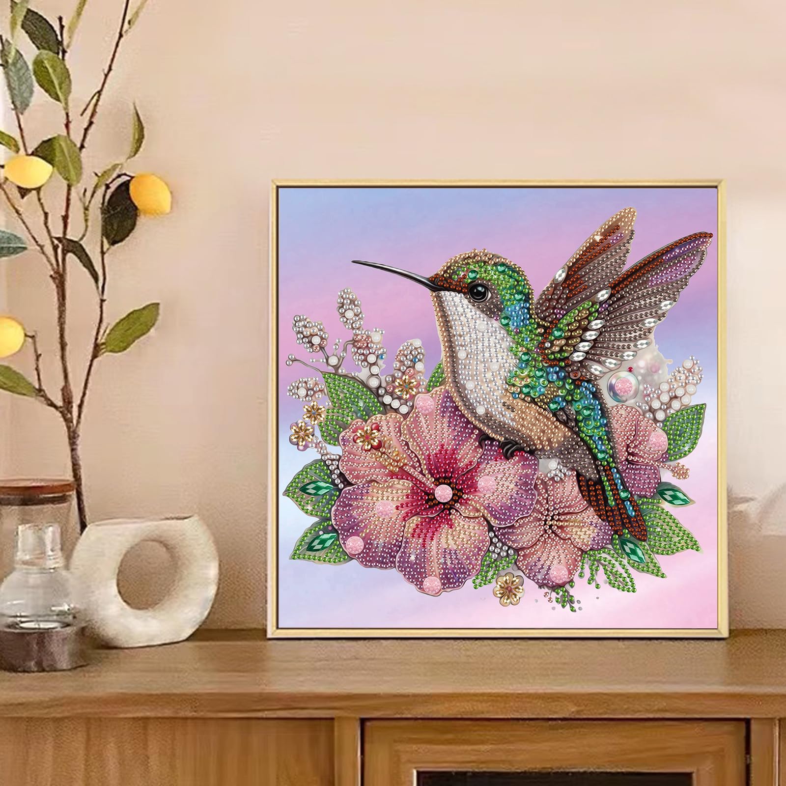 Amazon | MVVMTOP ダイヤモンドアートペインティングキット DIY 鳥と花