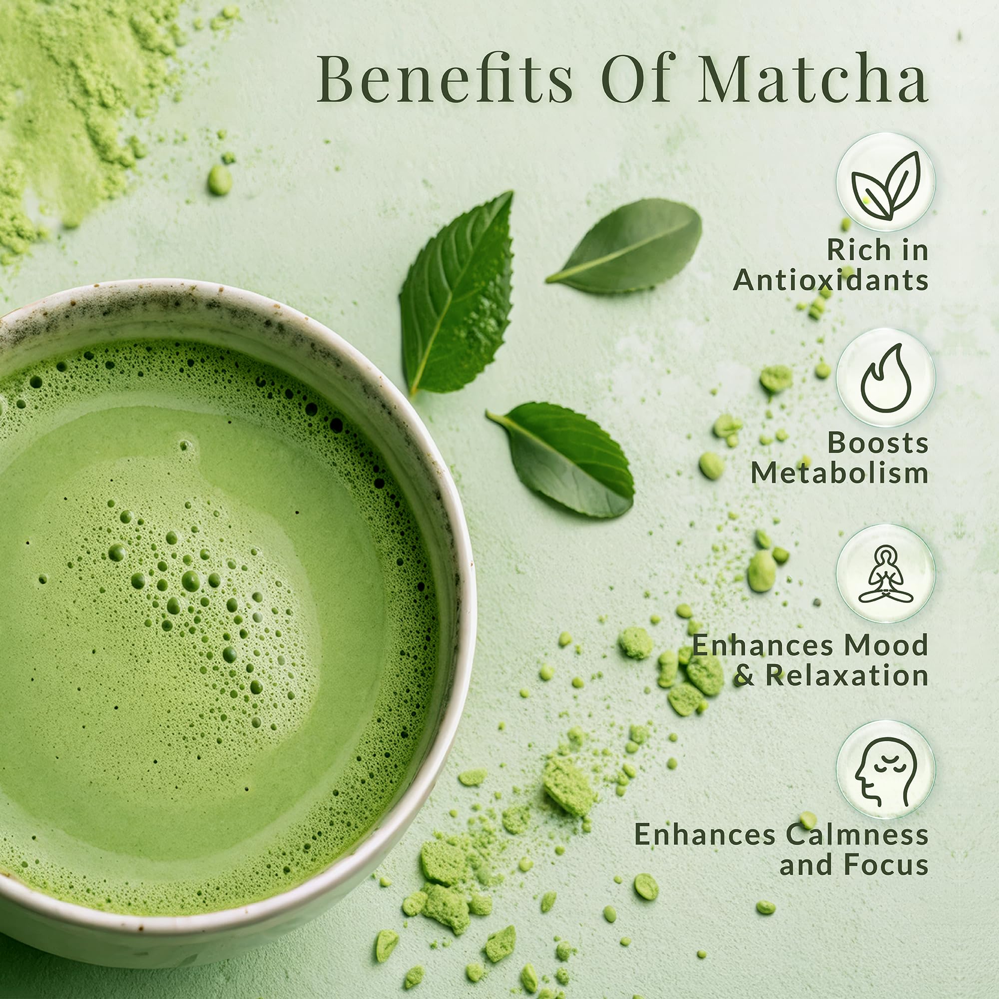 Matcha Sunday Ceremonial Grade Matcha - Kyoto Japan - Finely Ground Green Tea Powder - Vibrant Green 50g — view 6