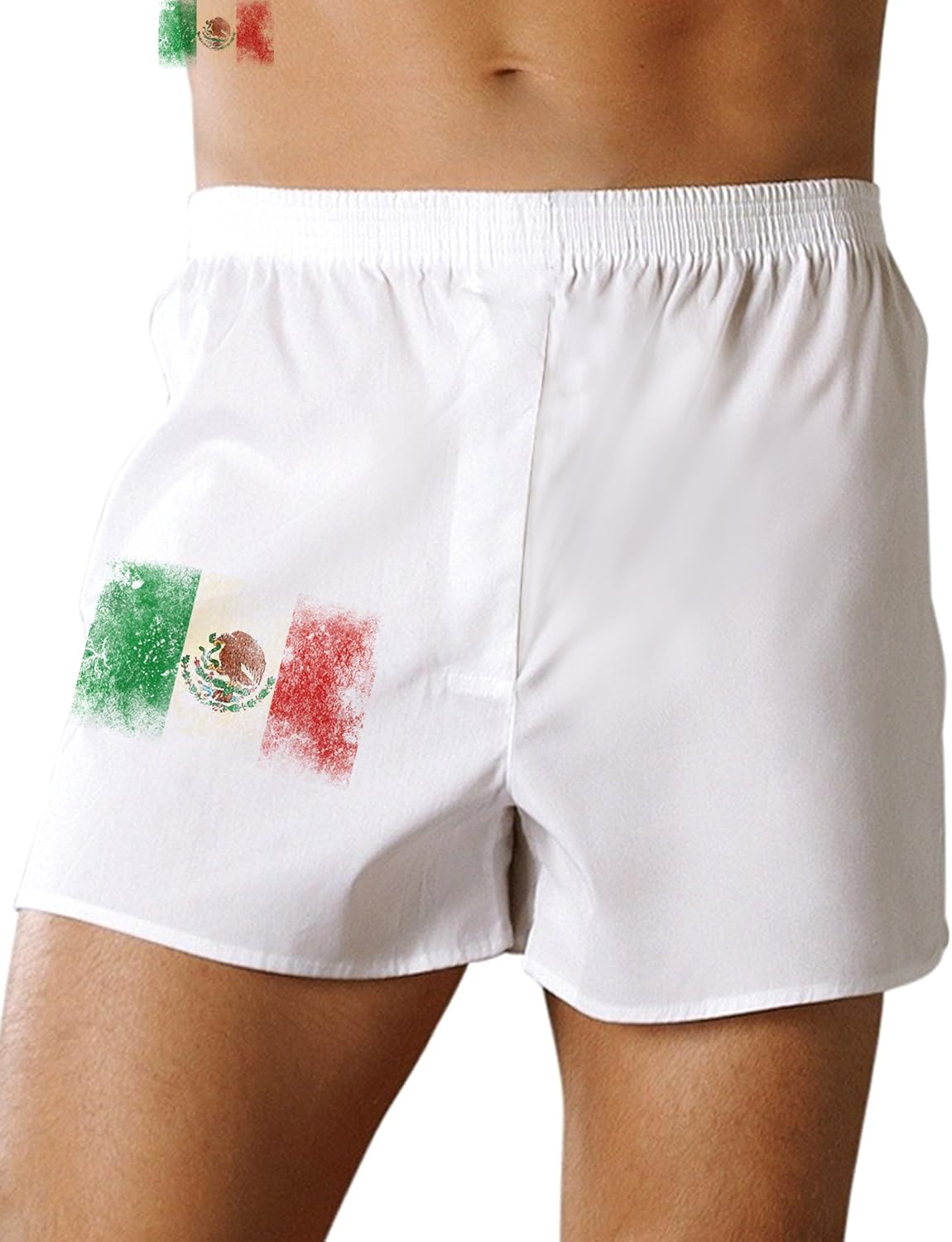 TOOLOUD Distressed Mexican Flag Boxers Shorts