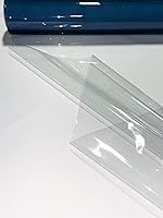 Vista 5 de Vinilo marino transparente calibre 20, doble pulido, 54 pulgadas de ancho por 5 yardas