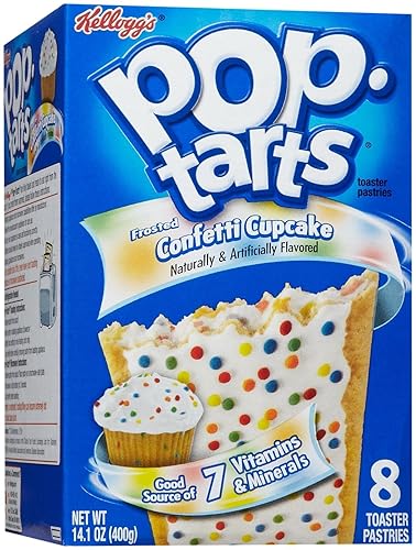 Kellogg's, Pop Tarts Tostadora Pastelería Confeti Cupcake 8 unidades