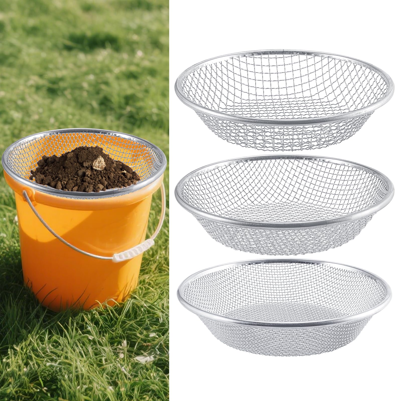 Clebay 3-Pack Bucket Sifter