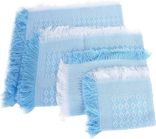 A&C Quinceañeras and More Sabanita para Nino Dios Tejida Hand Knitted blanket for nino dios Cobijita para nino dios (Small, Yellow)