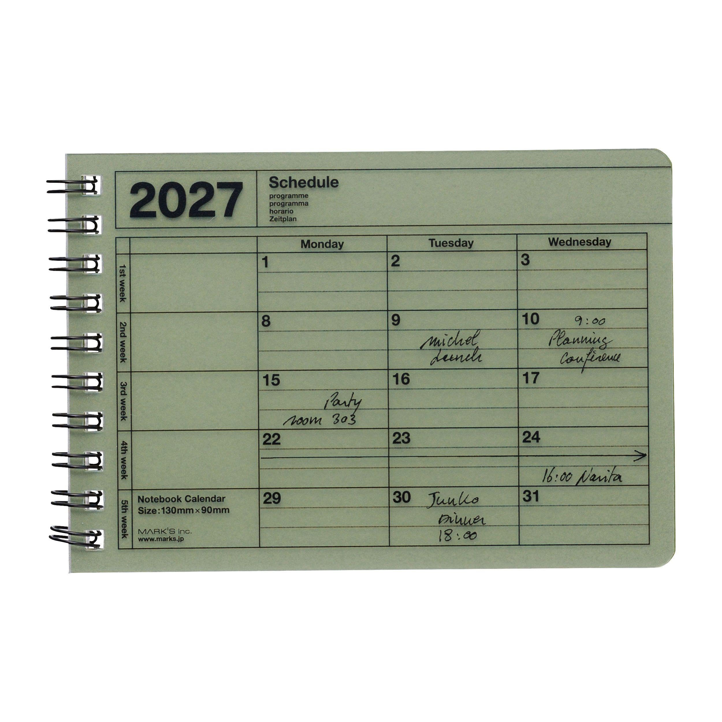 MARK'S 2027 Notebook Calendar XS // Khaki