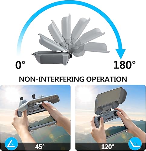 Miniatura 8 de STARTRC RC2 Protector de pantalla de parasol y antirreflejos de vidrio templado mate para DJI Mini 4 proMini 3 Pro RCRC2 Accesorios de control