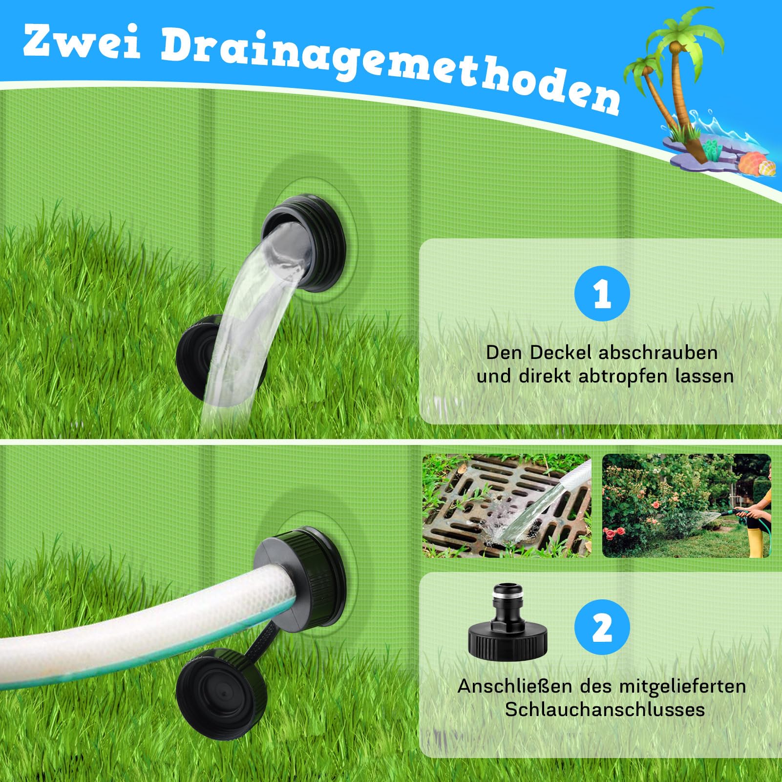 ZOOYAUE Hundepool, Faltbare Hundepools für Kleine, Mittlere&Große,Swimmingpool Planschbecken Hundebadewanne Faltbarer für Hunde und Katzen,Abriebfest&rutschfest
